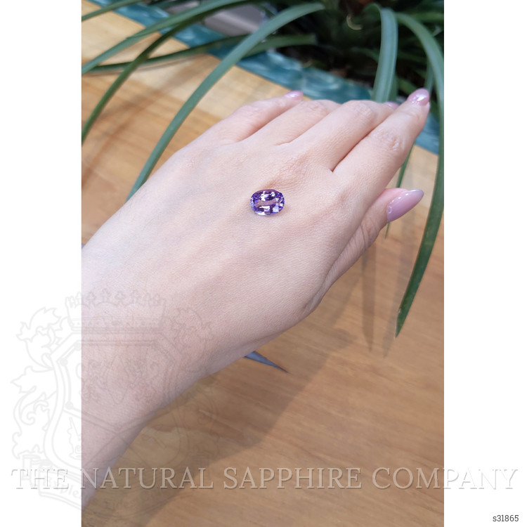 3.77 Ct. Bluish Purple Sapphire from Ceylon (Sri Lanka)