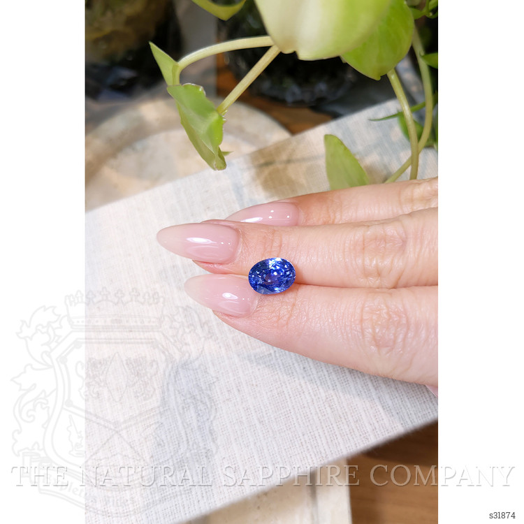 5.10 Ct. Blue Sapphire from Ceylon (Sri Lanka)