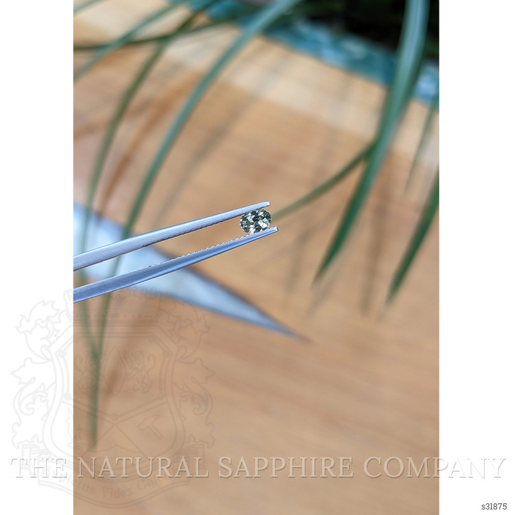 0.39 Ct. Bluish Green Sapphire from Madagascar