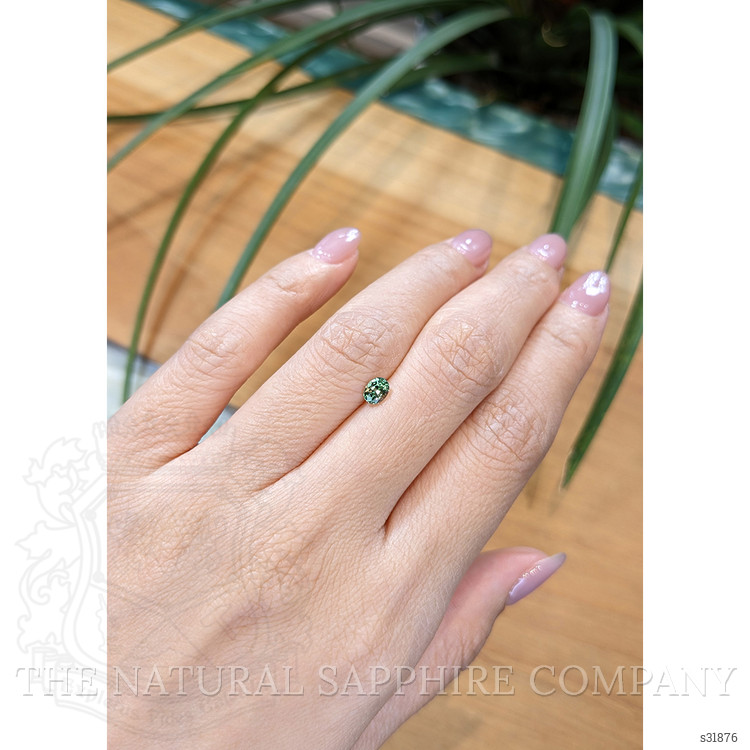 0.45 Ct. Bluish Green Sapphire from Madagascar