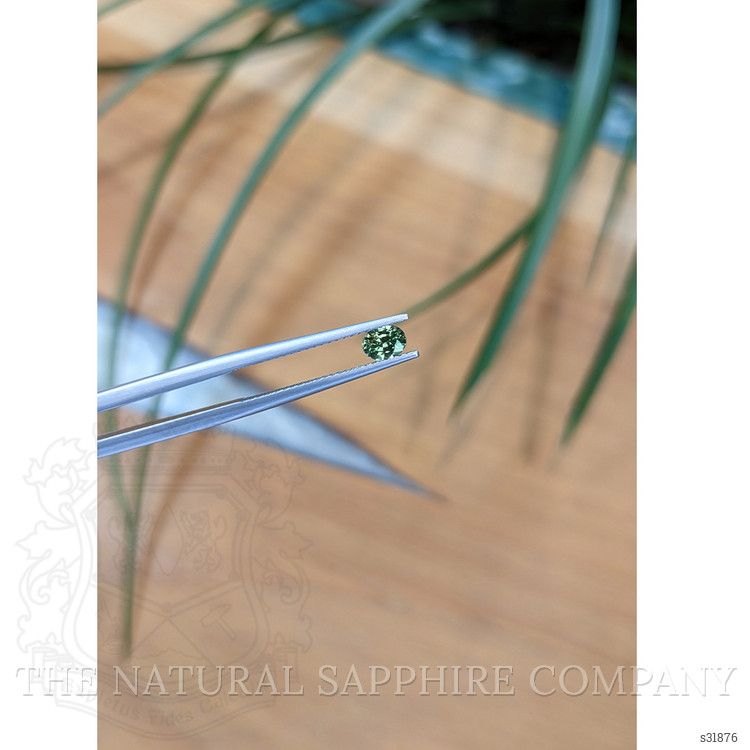 0.45 Ct. Bluish Green Sapphire from Madagascar