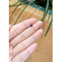 0.42 Ct. Greenish Blue Sapphire from Madagascar Life Style