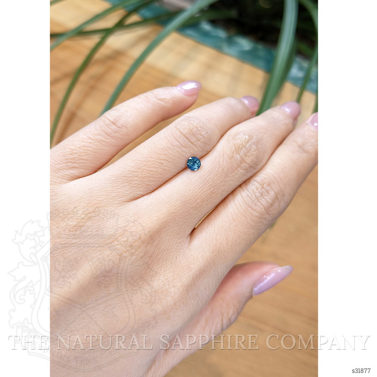 0.42 Ct. Greenish Blue Sapphire from Madagascar