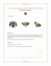 0.49 Ct. Bluish Green Sapphire from Madagascar Appraisal