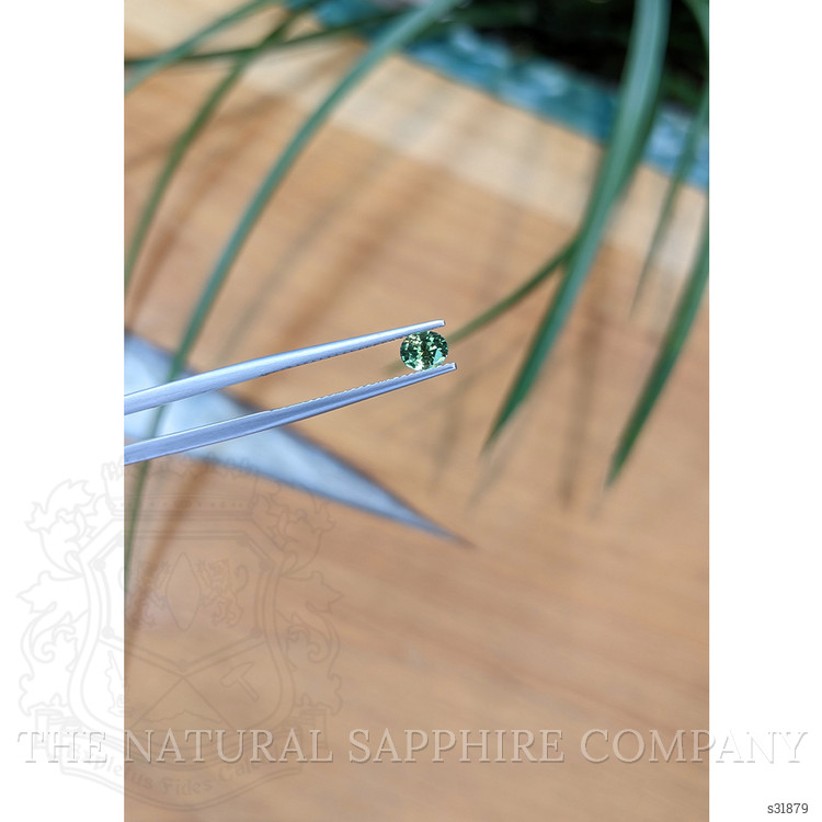 0.49 Ct. Bluish Green Sapphire from Madagascar