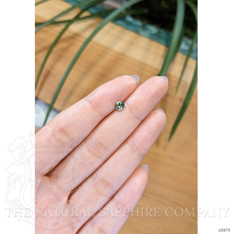 0.49 Ct. Bluish Green Sapphire from Madagascar