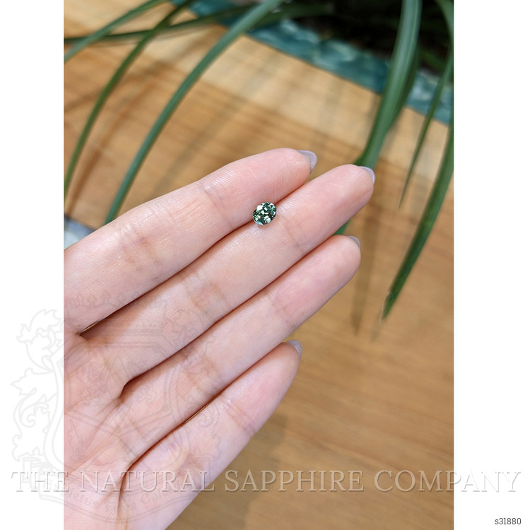 0.76 Ct. Greenish Blue Sapphire from Madagascar