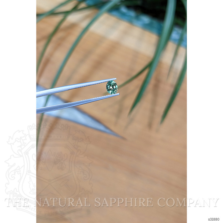 0.76 Ct. Greenish Blue Sapphire from Madagascar