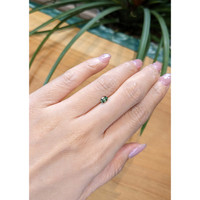 0.43 Ct. Green Sapphire from Madagascar Life Style