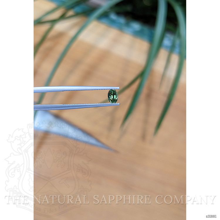 0.43 Ct. Green Sapphire from Madagascar