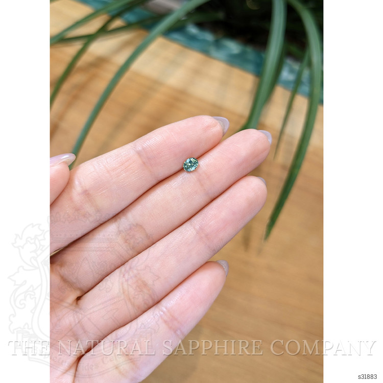 0.36 Ct. Bluish Green Sapphire from Madagascar
