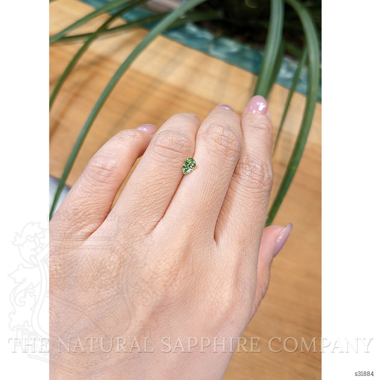 0.51 Ct. Yellowish Green Sapphire from Madagascar