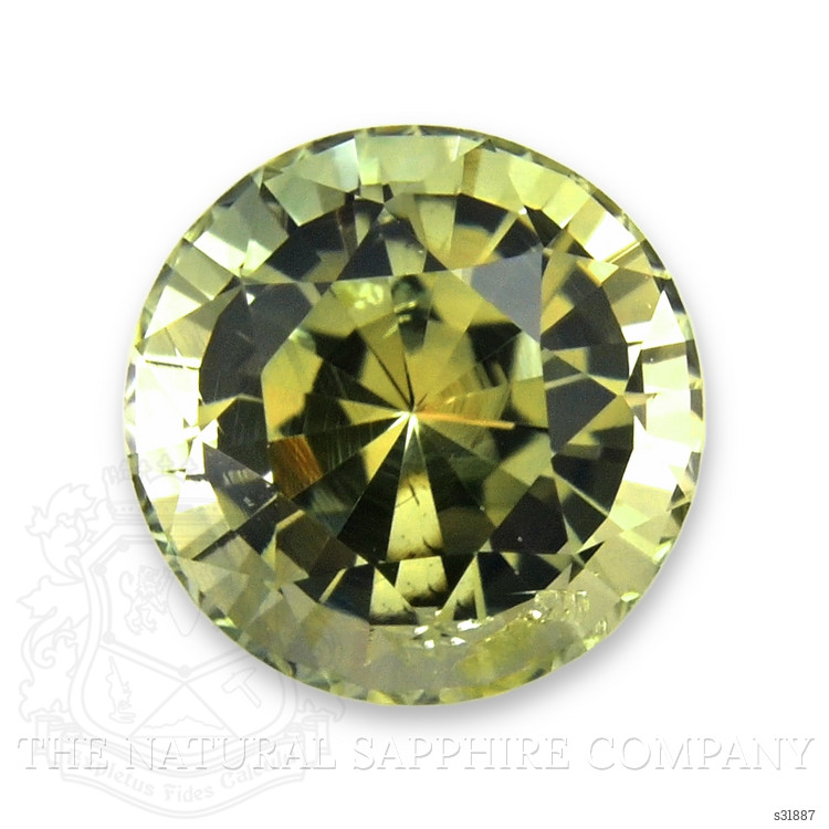 0.61 Ct. Yellowish Green Sapphire from Madagascar