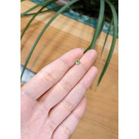 0.61 Ct. Yellowish Green Sapphire from Madagascar Life Style