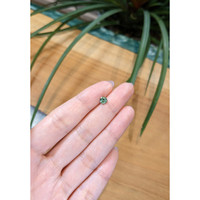 0.62 Ct. Bluish Green Sapphire from Madagascar Life Style