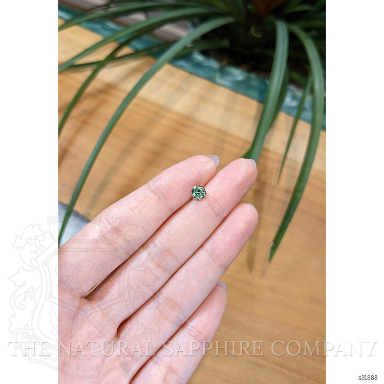 0.62 Ct. Bluish Green Sapphire from Madagascar