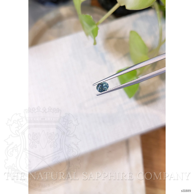 0.57 Ct. Bluish Green Sapphire from Madagascar