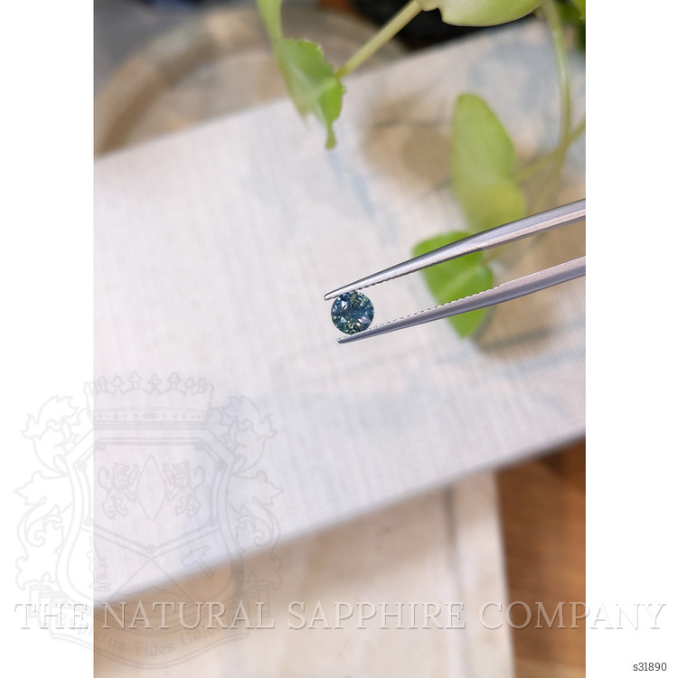 0.71 Ct. Greenish Blue Sapphire from Madagascar