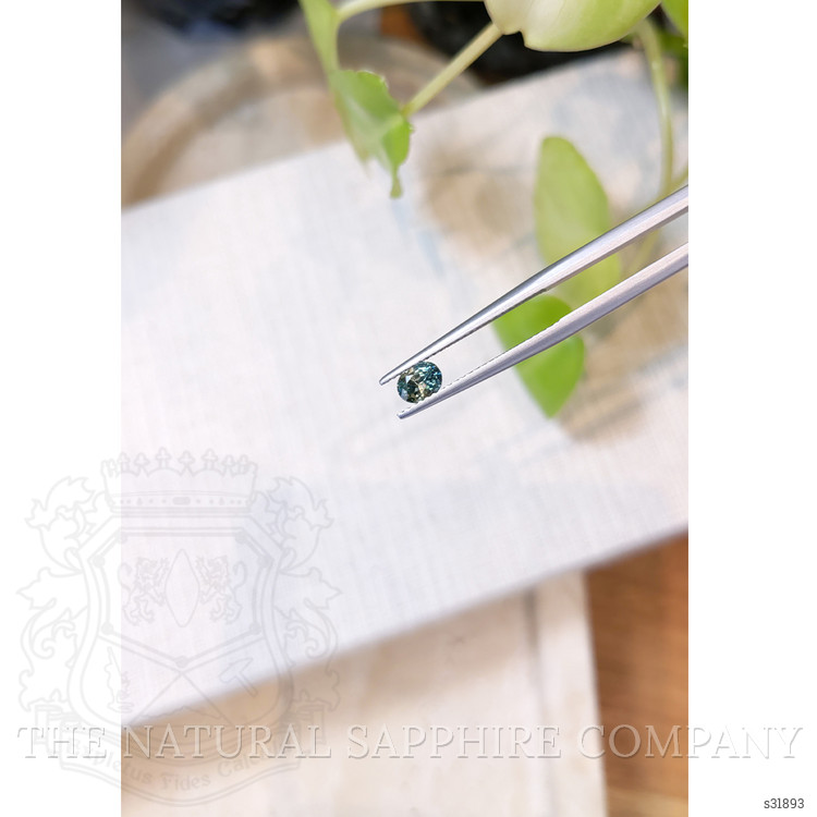 0.52 Ct. Greenish Blue Sapphire from Madagascar