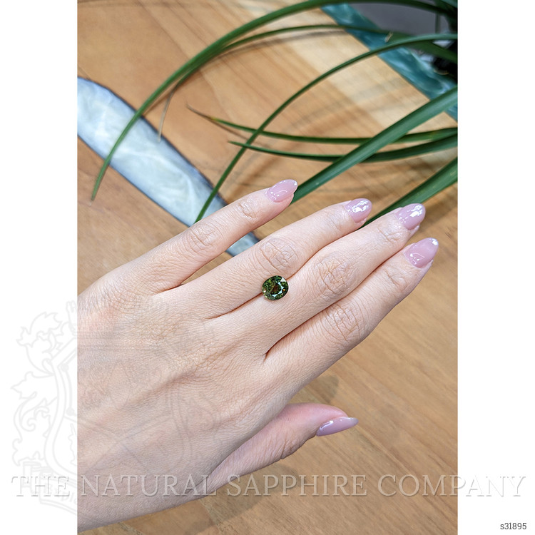 3.02 Ct. Green Sapphire from Thailand