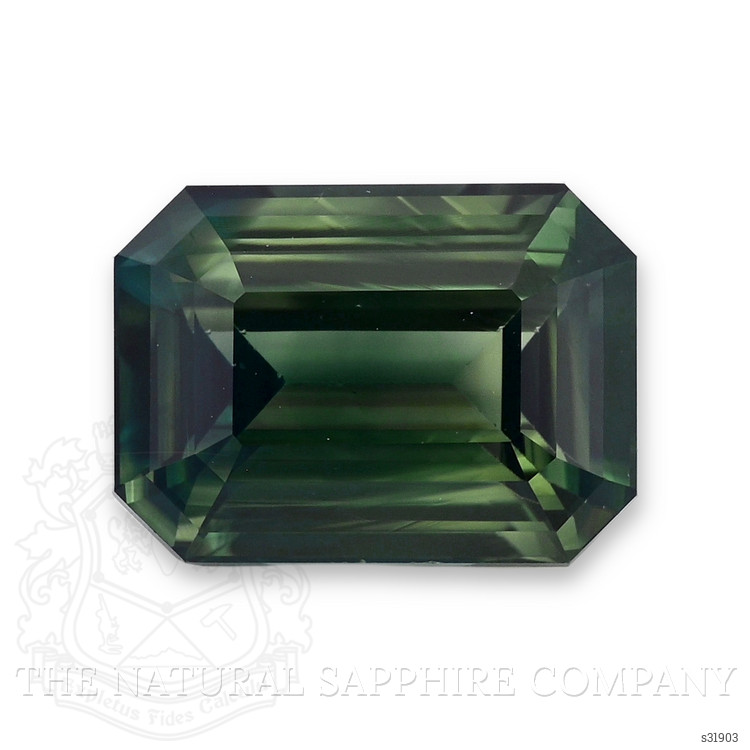 2.56 Ct. Bluish Green Sapphire from Ceylon (Sri Lanka)