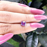 1.59 Ct. Pinkish Purple Sapphire from Madagascar Life Style