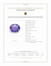 1.06 Ct. Purple Sapphire from Tanzania Scan Report