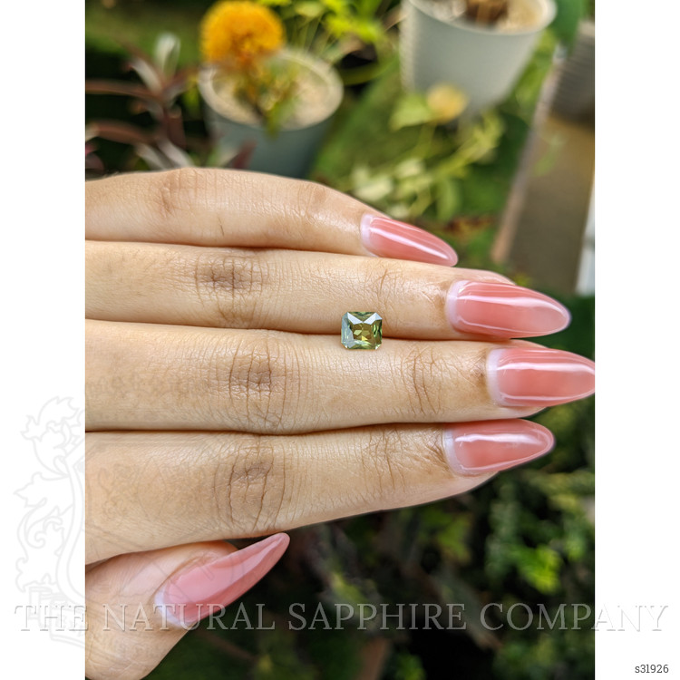 1.16 Ct. Yellowish Green Sapphire from Madagascar