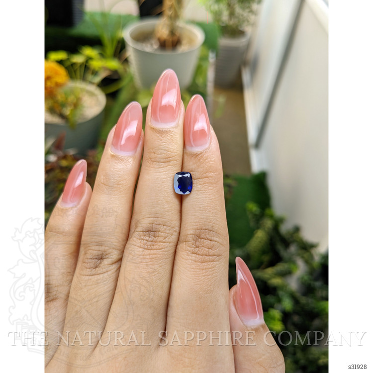 1.68 Ct. Blue Sapphire from Ceylon (Sri Lanka)