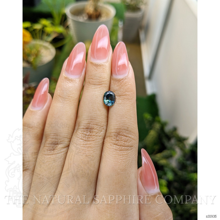 1.75 Ct. Greenish Blue Sapphire from Madagascar