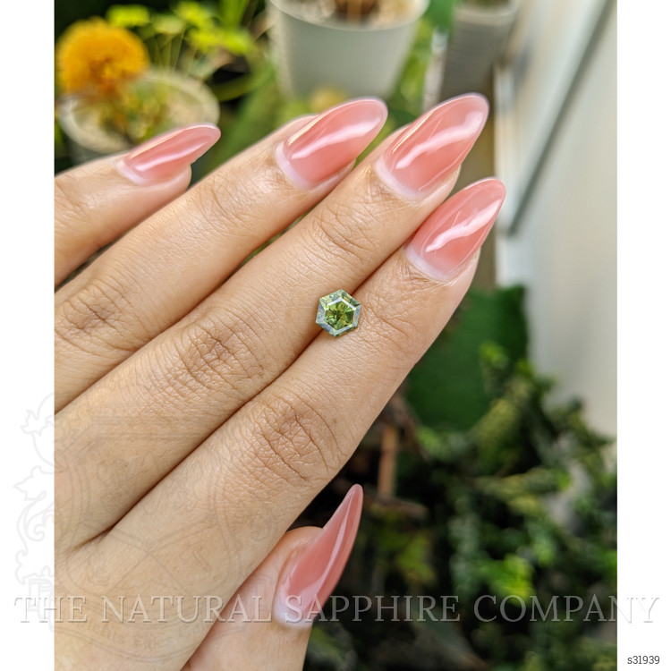 1.45 Ct. Yellowish Green Sapphire from Madagascar