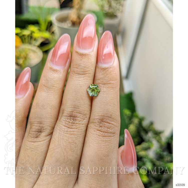 1.45 Ct. Yellowish Green Sapphire from Madagascar