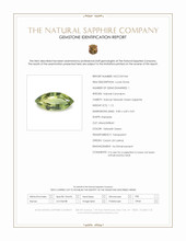 1.12 Ct. Yellowish Green Sapphire from Ceylon (Sri Lanka) Scan Report
