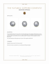 3.54 Ct. Bluish Grey Star Sapphire from Burma (Myanmar) Appraisal