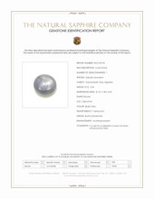 3.54 Ct. Bluish Grey Star Sapphire from Burma (Myanmar) Scan Report