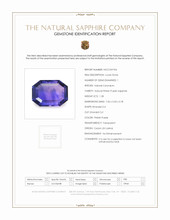 1.28 Ct. Bluish Purple Sapphire from Ceylon (Sri Lanka) Scan Report