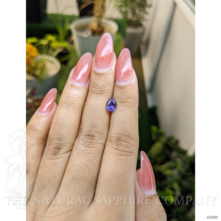 1.00 Ct. Purple Sapphire from Ceylon (Sri Lanka)