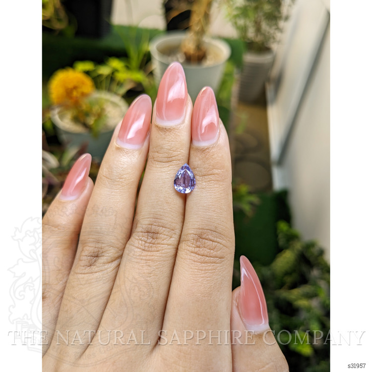 1.45 Ct. Purple Sapphire from Ceylon (Sri Lanka)