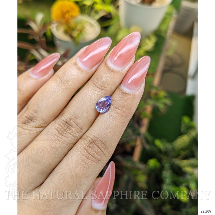 1.45 Ct. Purple Sapphire from Ceylon (Sri Lanka)