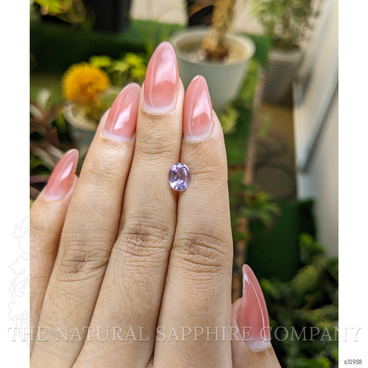 1.10 Ct. Pinkish Purple Sapphire from Ceylon (Sri Lanka)