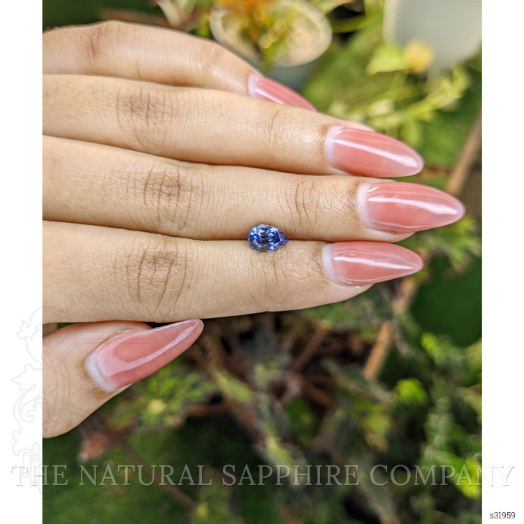 1.23 Ct. Blue Sapphire from Ceylon (Sri Lanka)