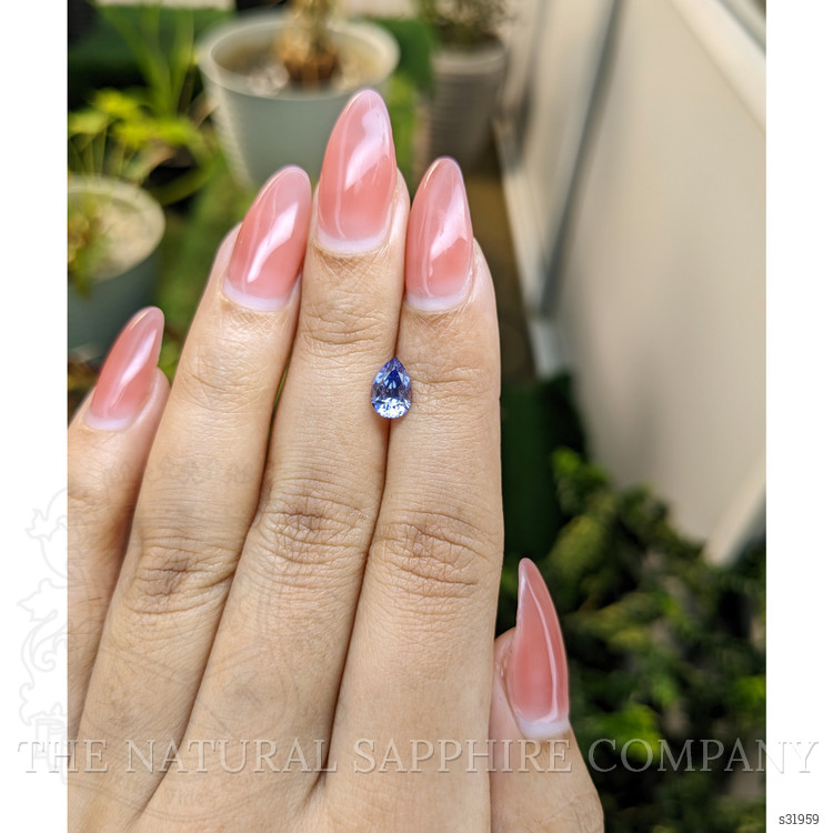 1.23 Ct. Blue Sapphire from Ceylon (Sri Lanka)