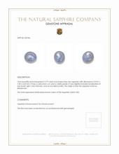 2.79 Ct. Blue Star Sapphire from Burma (Myanmar) Appraisal