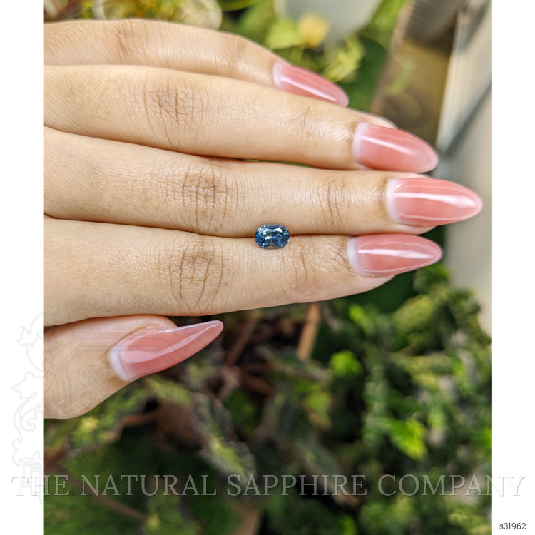 0.99 Ct. Greenish Blue Sapphire from Madagascar