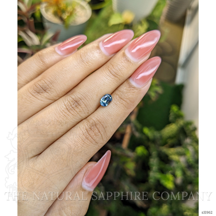 0.99 Ct. Greenish Blue Sapphire from Madagascar