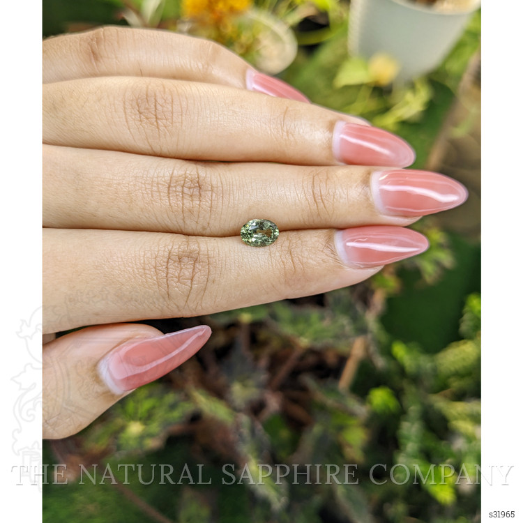 1.25 Ct. Yellowish Green Sapphire from Madagascar