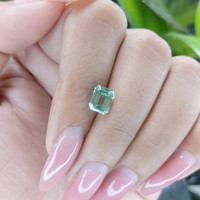 1.81 Ct. Green Sapphire from Madagascar Life Style