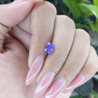 1.29 Ct. Violet Sapphire from Ceylon (Sri Lanka) Life Style