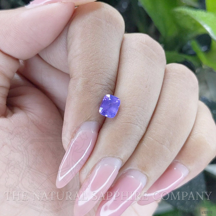 1.29 Ct. Violet Sapphire from Ceylon (Sri Lanka)