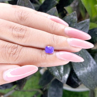 1.29 Ct. Violet Sapphire from Ceylon (Sri Lanka) Life Style